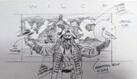 Image 1 of Original Concept Sketch for Wilco's Wilmington Poster