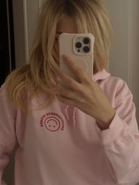 Image 3 of ES HOODIE LOGO COTTON PINK 
