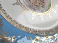 Image 12 of 2 x Antique Victoria Carlsbad Porcelain Plates, Ladies Hunting Rubies and Diamonds by Carl Larsen