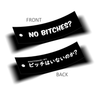 NO BITCHES? ビッチはいないのか？ flight tag