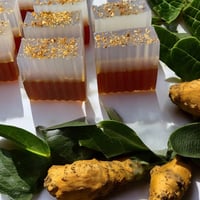 Image 1 of ✨ Golden Glow Soap Bar – Turmeric + Aloe + Lavender 6oz