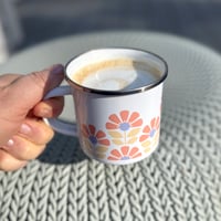 Image 2 of Coral Enamel Mug