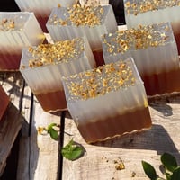 Image 3 of ✨ Golden Glow Soap Bar – Turmeric + Aloe + Lavender 6oz