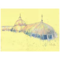 Image 1 of The Kibble Palace - Pencil, Charcoal and Soft Pastels on Paper 