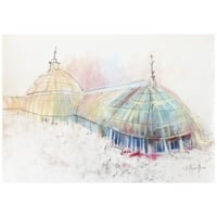 Image 1 of Kibble Palace, Glasgow Botanic Gardens - Soft Pastels and Charcoal on Paper 