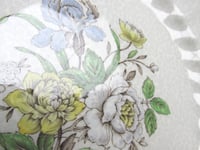 Image 9 of Vintage Royal Doulton 'Sutherland' Plate, Blue-White-Yellow Floral, c 1940s-1950s Pottery, 10 4/10"