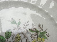 Image 10 of Vintage Royal Doulton 'Sutherland' Plate, Blue-White-Yellow Floral, c 1940s-1950s Pottery, 10 4/10"