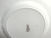 Image 12 of Vintage Royal Doulton 'Sutherland' Plate, Blue-White-Yellow Floral, c 1940s-1950s Pottery, 10 4/10"