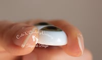 Image 3 of 20mm - German Glass Eyes - Flat Back - Green - Large Iris