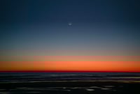 The Moon, The Tide and a Sunset