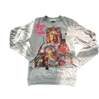 Image 1 of Custom Vintage Stone Island Sweatshirt – “Crisis of Faith” (Pale Pink, Medium)