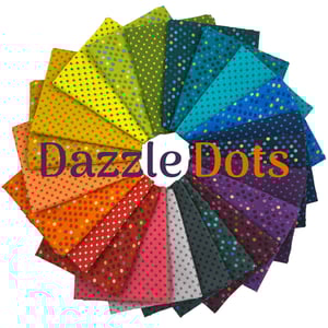 Bling Quilt Kit Twin Size - Dazzle Dots Fabric + Pattern