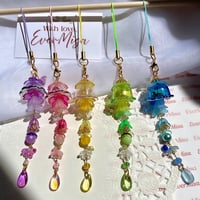 Image 1 of  jellyfish beaded phone charm