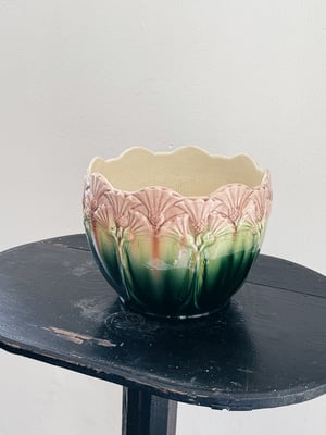 Rörstard Rosa og grøn tidsel majolica 