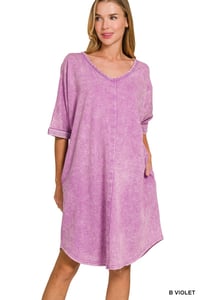 Violet Acid Wash DIVA Tshirt Dress 