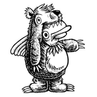 Image 5 of Salmon in a Bear Suit T-shirt (A2) **FREE SHIPPING**