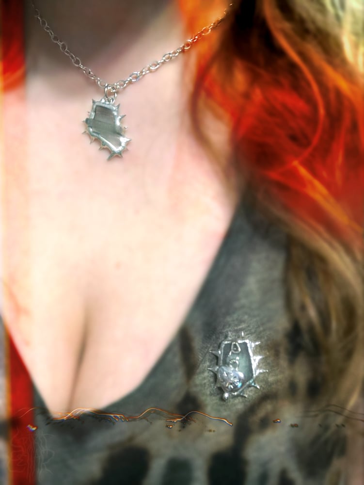 Image of Hinkson Creek "Sea" Glass - Lead Free Necklace and Pin