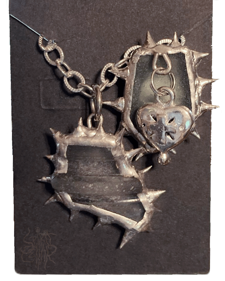 Image of Hinkson Creek "Sea" Glass - Lead Free Necklace and Pin