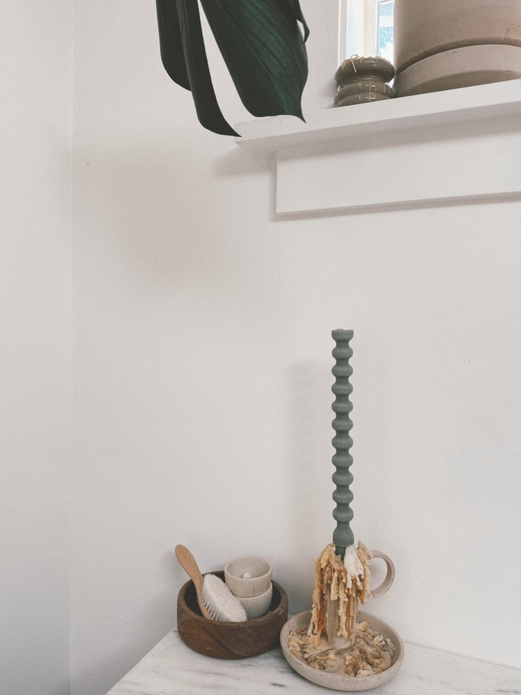 Image of Beaded Taper Candle 