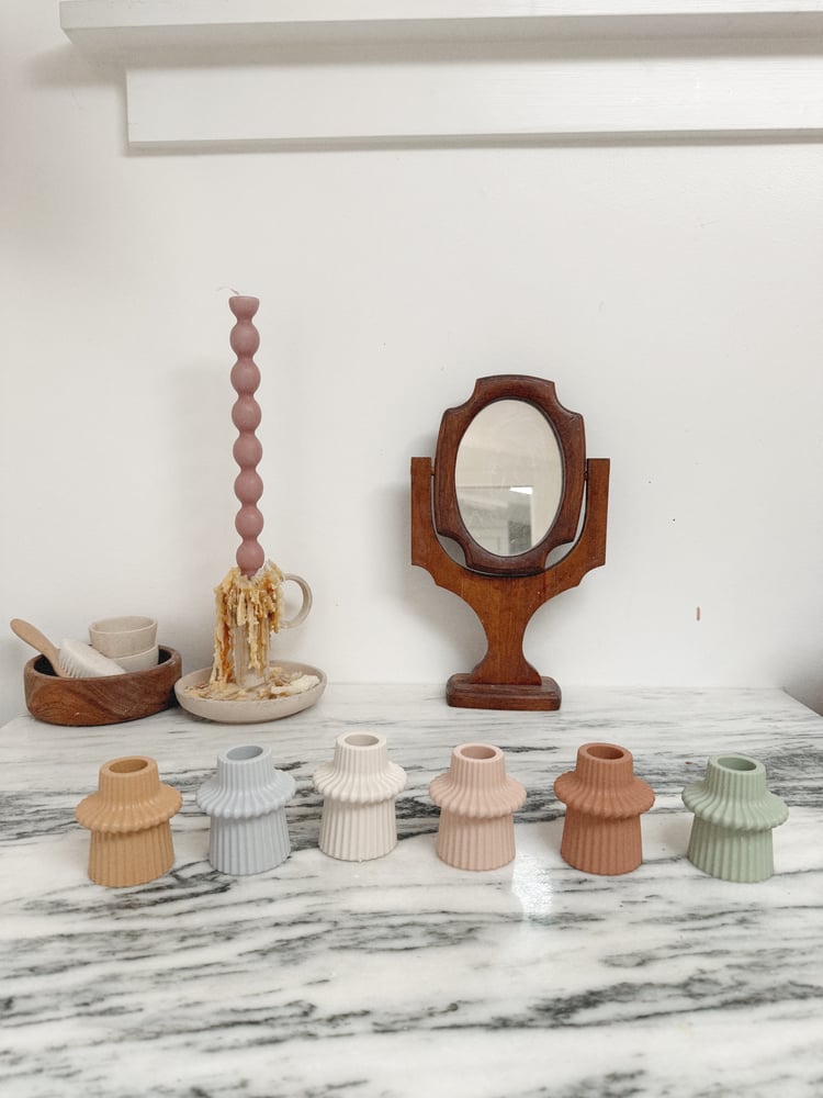 Image of Fluted Taper Candle Holder 