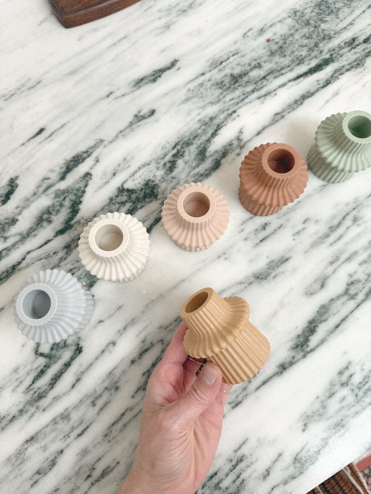 Image of Fluted Taper Candle Holder 