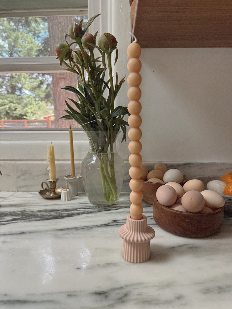 Image of Fluted Taper Candle Holder 