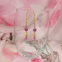 Image 1 of Ruby and Pink Sapphire Earrings