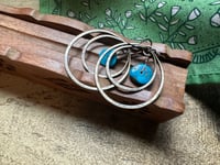 Image 8 of Two Rings Turquoise brass earrings 