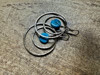 Image 15 of Two Rings Turquoise brass earrings 