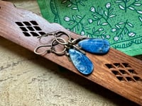 Image 10 of Blue Kyanite brass earrings 