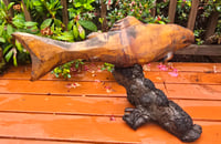 Image 4 of PL - Carved Fish on Burl