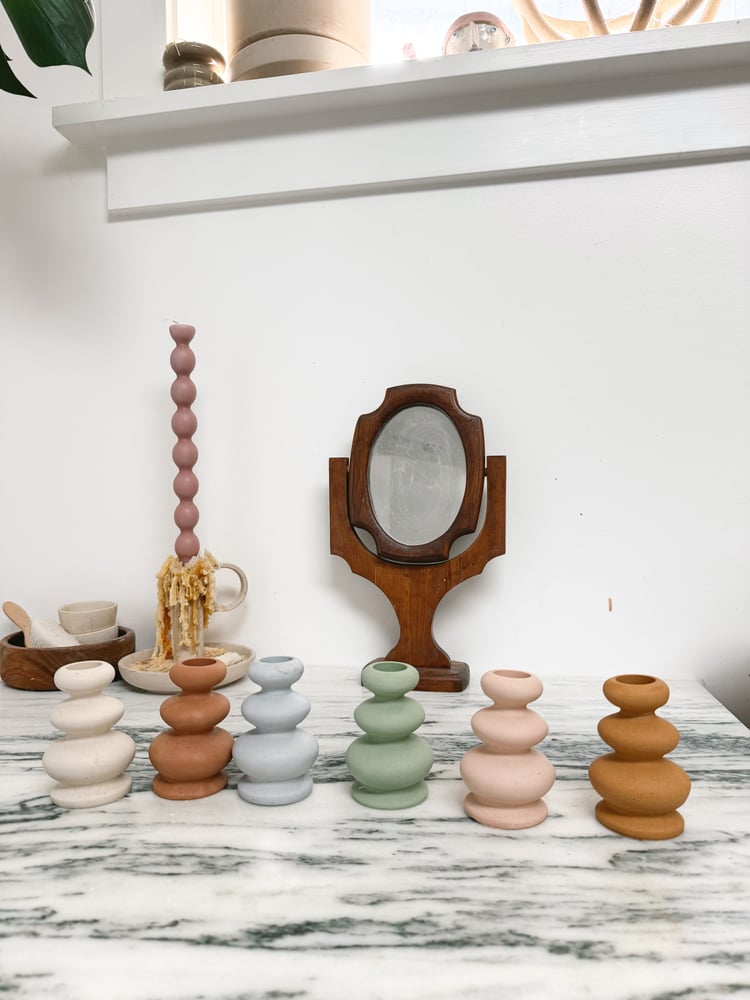 Image of Wavy Taper  Candle Holder 
