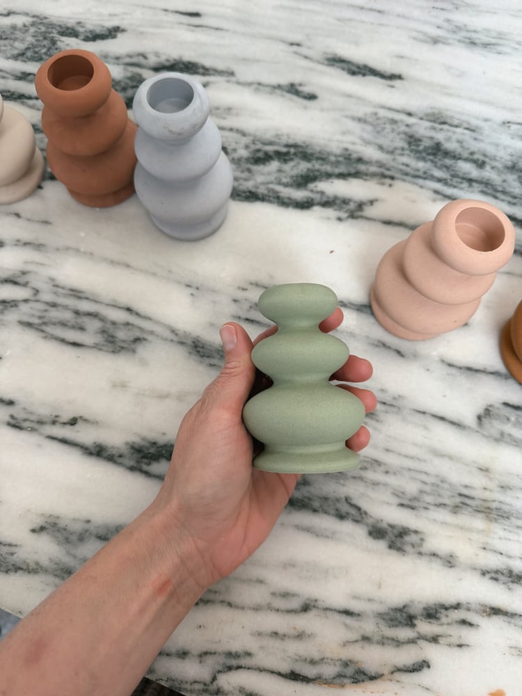 Image of Wavy Taper  Candle Holder 
