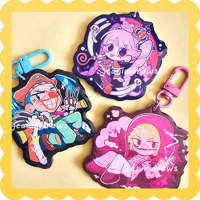 Image 1 of buggy corazon perona dark BG ✨ epoxy acrylic charm