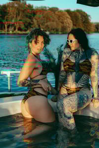 Image 4 of Triangel Bikini Top Zebra 