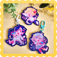 Image 1 of alien stage boys ✨ epoxy acrylic charm