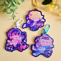 Image 2 of alien stage boys ✨ epoxy acrylic charm