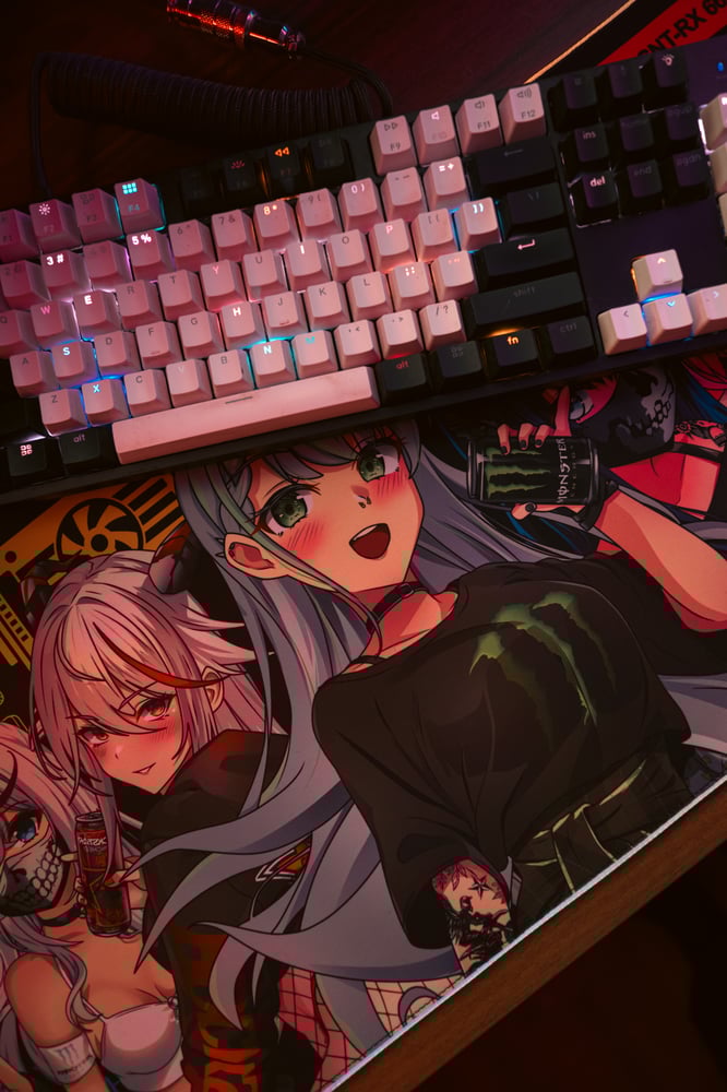 Image of RGB Energy Drink Girls Mouse Pad