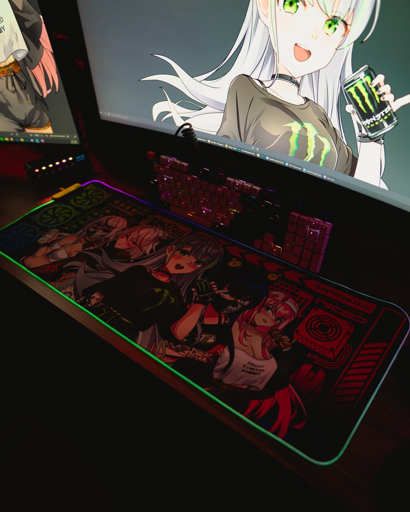 Image of RGB Energy Drink Girls Mouse Pad
