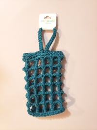 Teal Soap Saver Bag