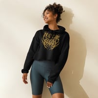 Image 3 of NEEDS MORE BLEGH DEATHCORE CROPPED HOODIE