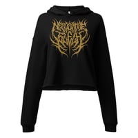Image 2 of NEEDS MORE BLEGH DEATHCORE CROPPED HOODIE