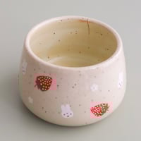 Image 1 of (SECONDS) strawberry bunny tumbler