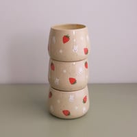 Image 3 of strawberry bunny tumbler