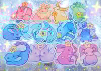 Image 2 of zodiac bunny stickers