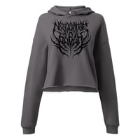 Image 9 of NEEDS MORE BLEGH DEATHCORE CROPPED HOODIE