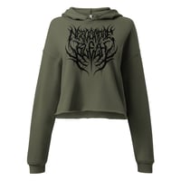 Image 13 of NEEDS MORE BLEGH DEATHCORE CROPPED HOODIE