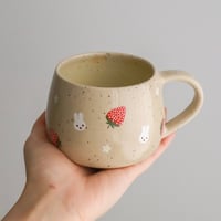 Image 2 of strawberry bunny mug