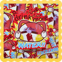 drink more water jasper ✨ waterproof vinyl sticker