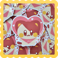 heart jasper ✨ CLEAR waterproof vinyl sticker